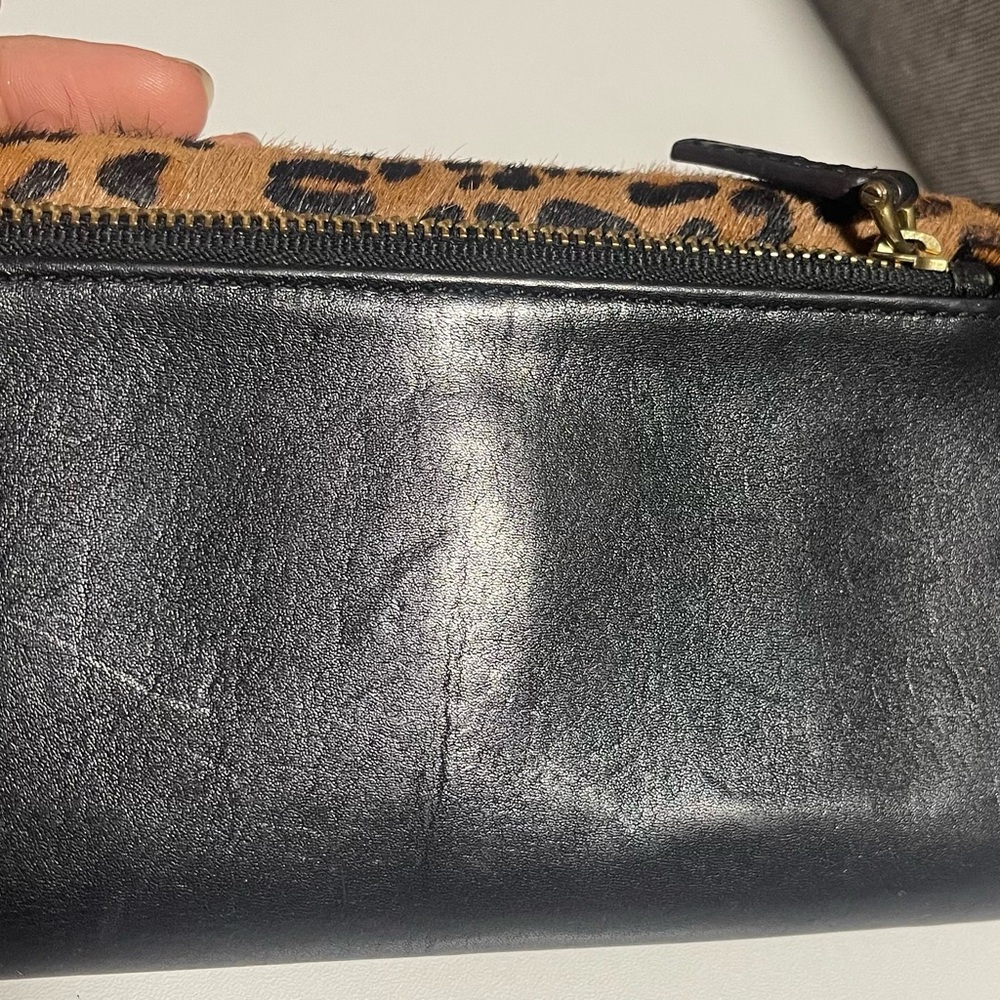 Fossil Leopard calf hair Print Women's Wallet - Picture 6 of 6